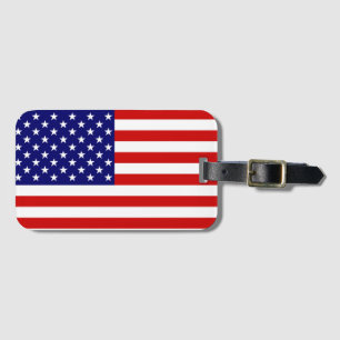 USA Flag bc ltcnt Luggage Tag