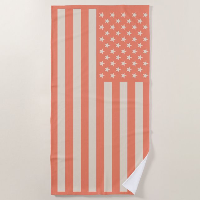 USA flag Beach Towel (Front)