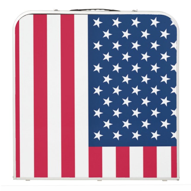 USA Flag Beer Pong Table (Folded)