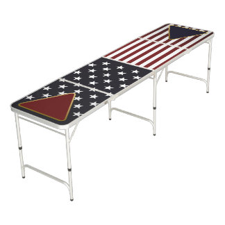 USA Flag Beer Pong Table