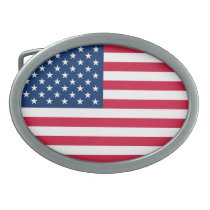 USA Flag Belt Buckle