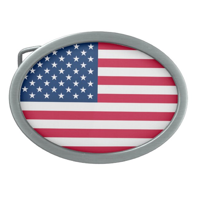 USA Flag Belt Buckle (Front)