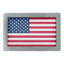 USA Flag Belt Buckle United States of America