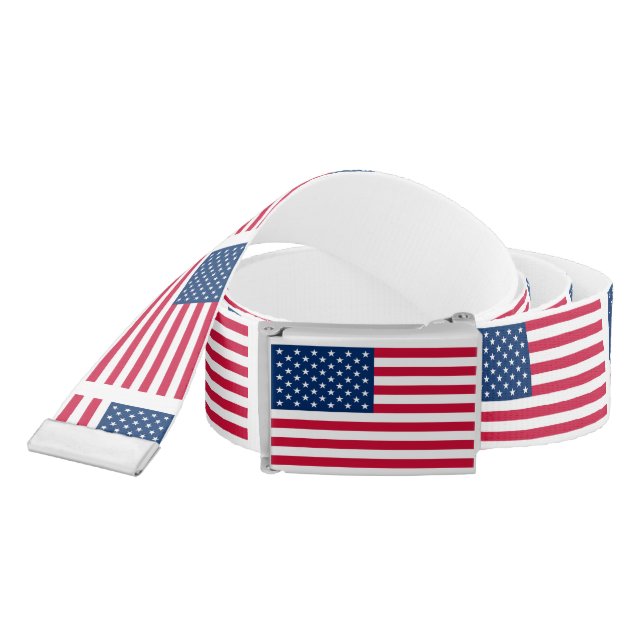USA Flag Belt - Patriotic (Snake)