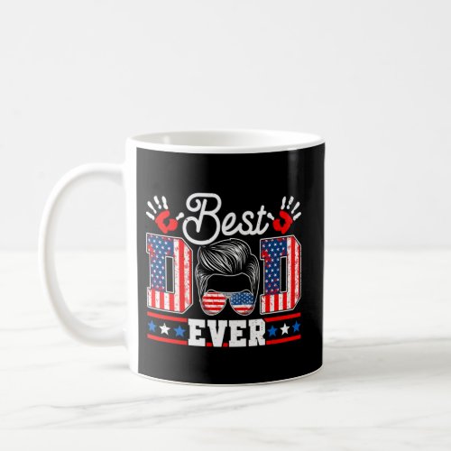 Usa Flag Best Dad Ever Daddy FatherS Day From Son Coffee Mug