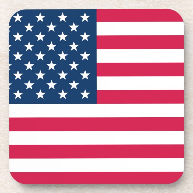 USA Flag Beverage Coaster (Front)