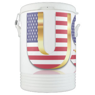 USa Flag Beverage Cooler