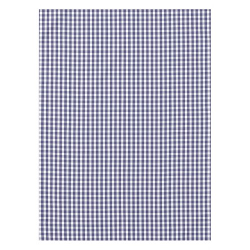 USA Flag Blue and White Gingham Checked Tablecloth