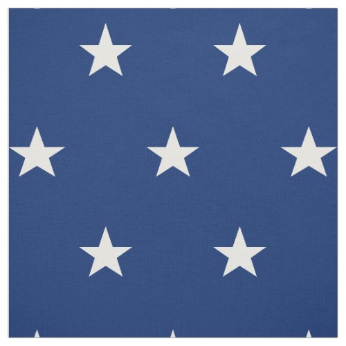 USA Flag Blue White Stars Modern Novelty Craft DIY Fabric