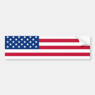 USA flag bumper sticker