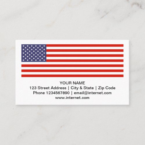 USA flag business cards company template