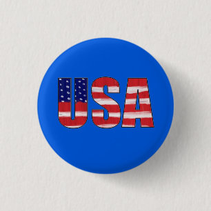 USA Flag Button