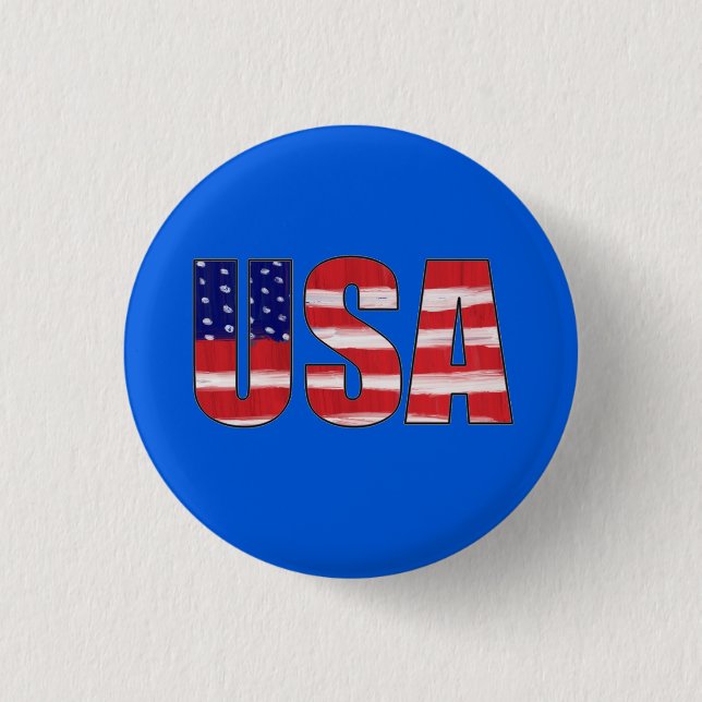 USA Flag Button (Front)