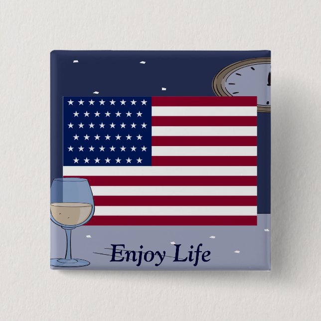 USA Flag_ Button (Front)
