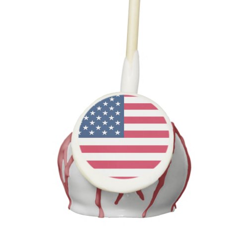 USA Flag Cake Pops United States of America