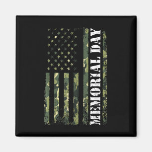 Usa Flag Camouflage Memorial Day Magnet