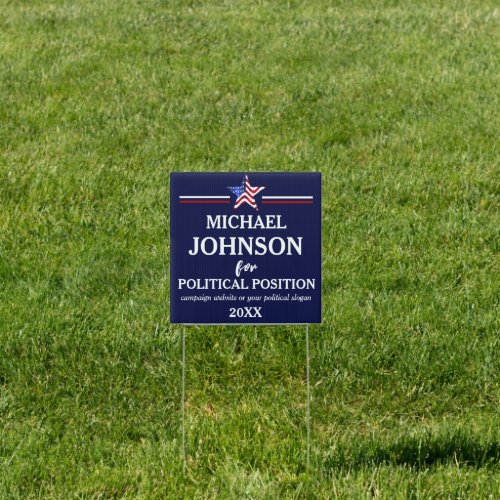 USA Flag Campaign Political Lawn Yard Sign