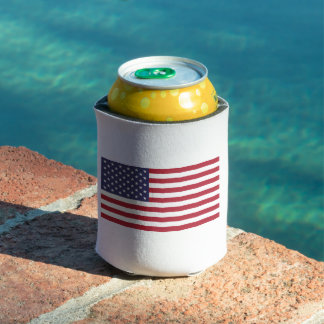 USA Flag Can Cooler