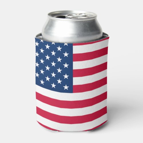 USA Flag Can Cooler American Patriotic