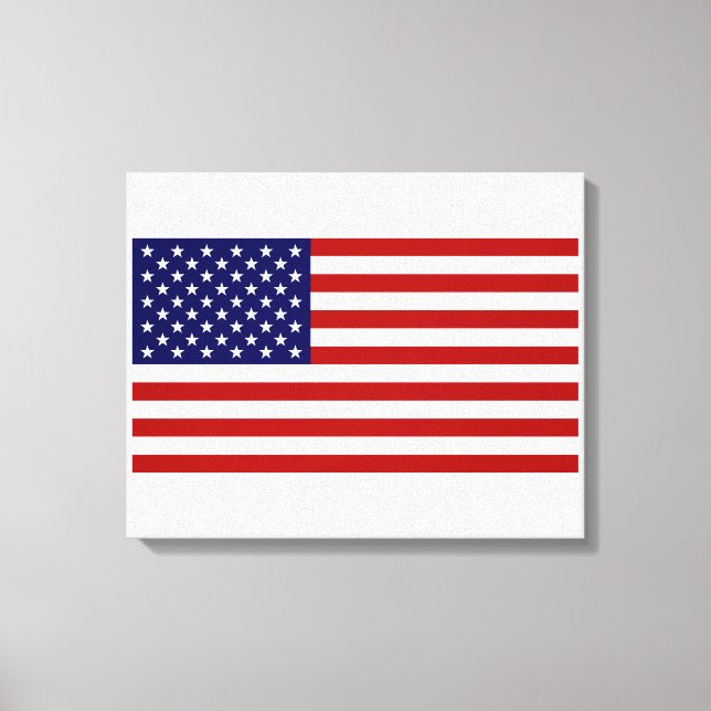 USA Flag Canvas Print (Front)