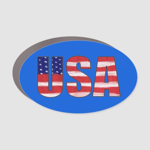 USA Flag Car Magnet