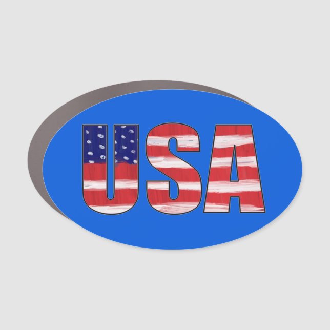USA Flag Car Magnet (Front)
