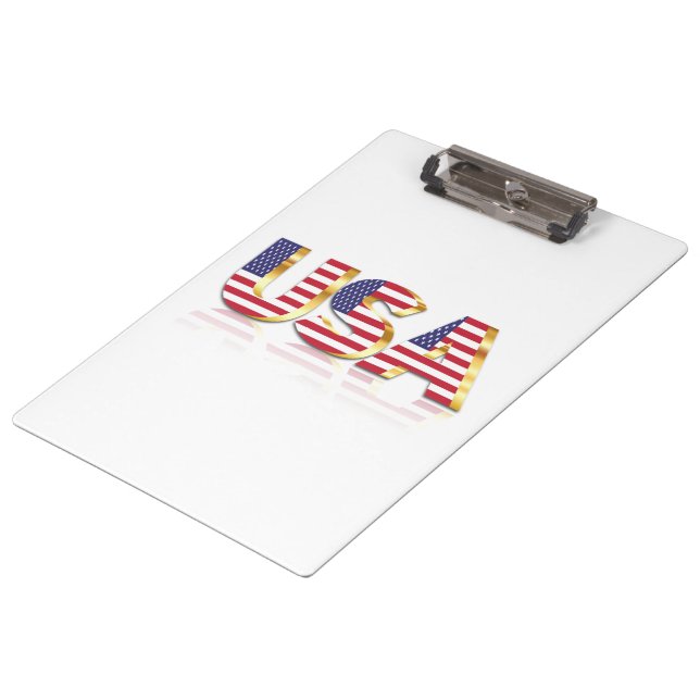 USA Flag Clipboard (Angled)