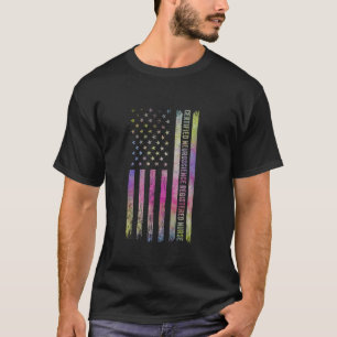USA Flag CNRN Certified Neuroscience Registered Nu T-Shirt