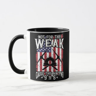 USA Flag Coalminer Coal Miner Coal Mining Mug