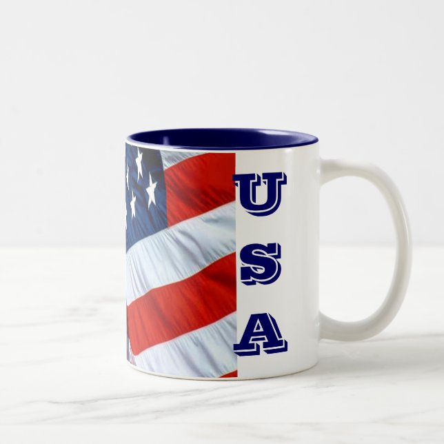 USA Flag Coffee Mug (Right)