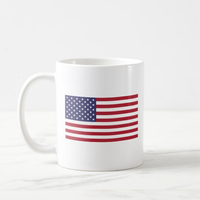 USA Flag Coffee Mug (Left)