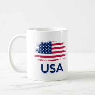 USA Flag  Coffee Mug