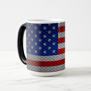 USA flag. Color Morph Mug
