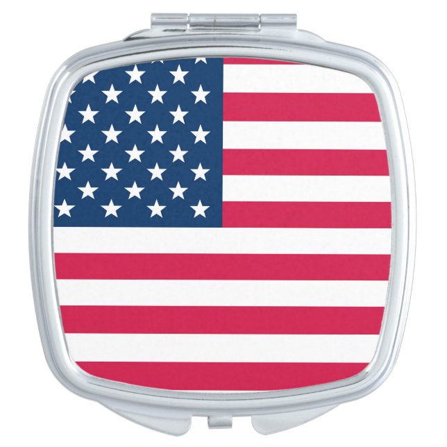 USA Flag Compact Mirror (Front)