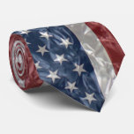 USA Flag - Crinkled Neck Tie