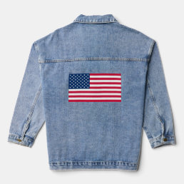USA Flag Denim Jacket - Patriotic