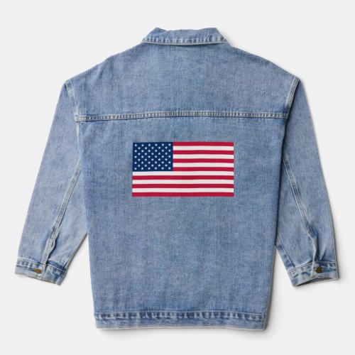 USA Flag Denim Jacket _ Patriotic