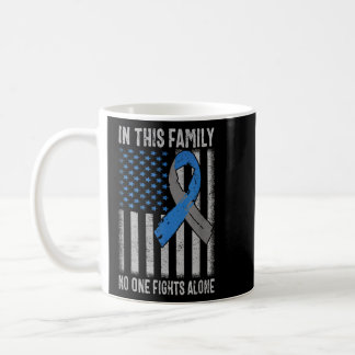 USA Flag Diabetes Type 1 Awareness Family Support  Coffee Mug