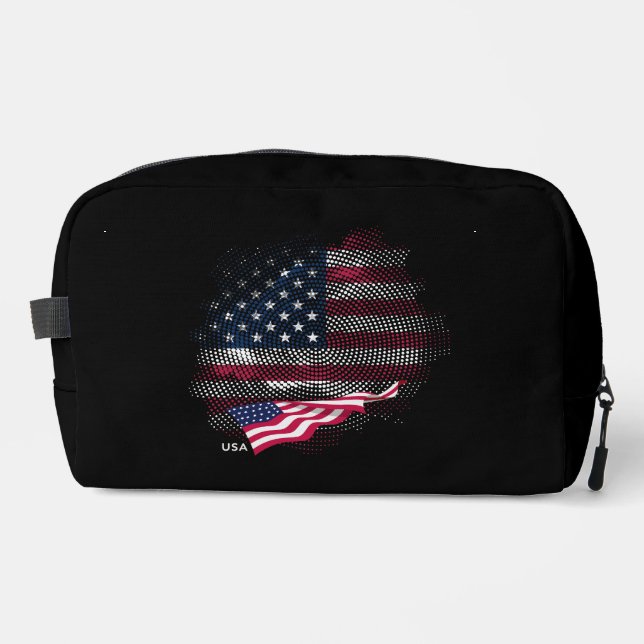 USA flag Dopp Kit (Front)