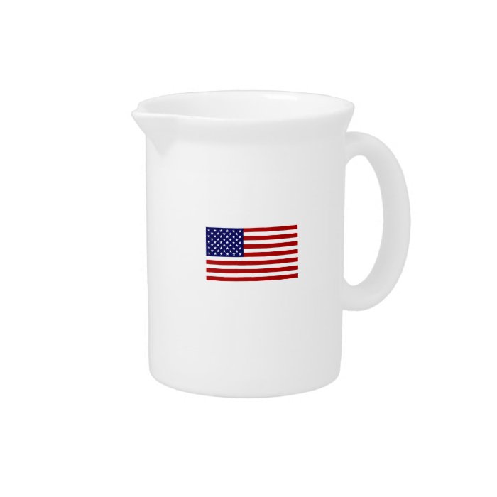 USA Flag Drink Pitcher