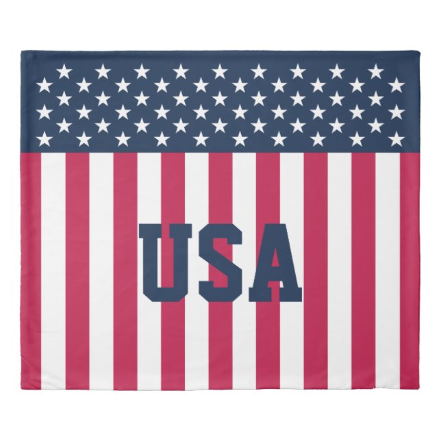 USA Flag Duvet Cover (Front)