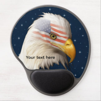 USA Flag & Eagle Gel Mouse Pad