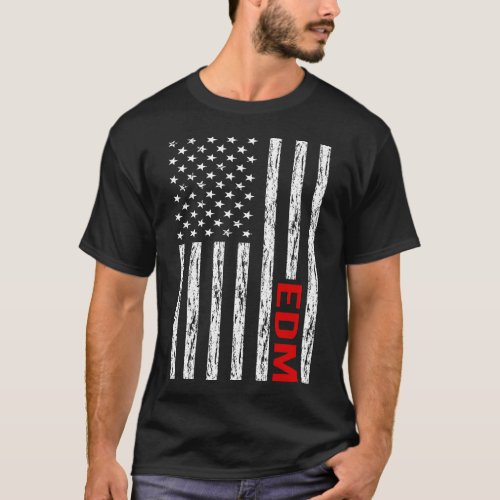 USA Flag EDM T_Shirt