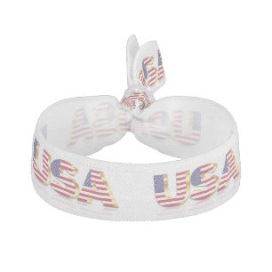USA Flag Elastic Hair Tie
