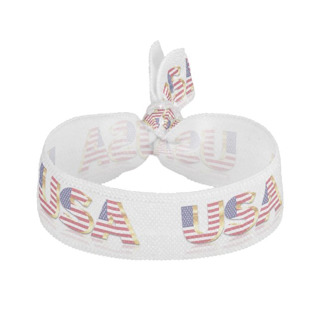 USA Flag Elastic Hair Tie (Front)