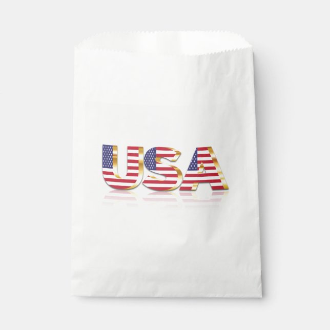 USA Flag Favor Bag (Front)