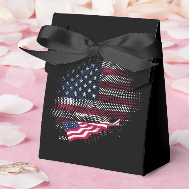 USA flag Favor Boxes (Wedding)
