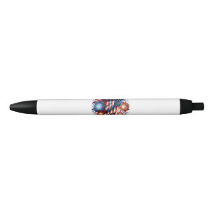 USA Flag Fireworks Patriotic Pen