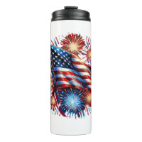USA Flag Fireworks Patriotic