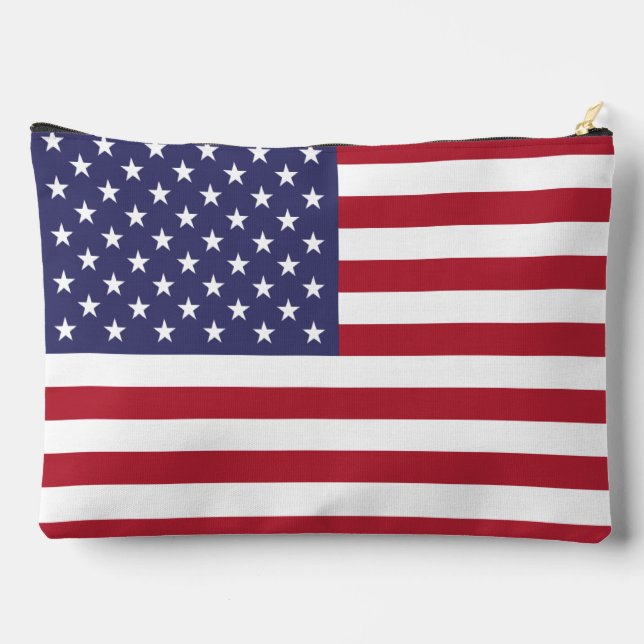 USA flag, flag of USA, American flag Accessory Pouch (Back)